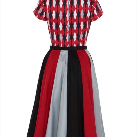*SOLD* NWT Pinup Girl Clothing Harlequin Dress - Picture 4 of 4